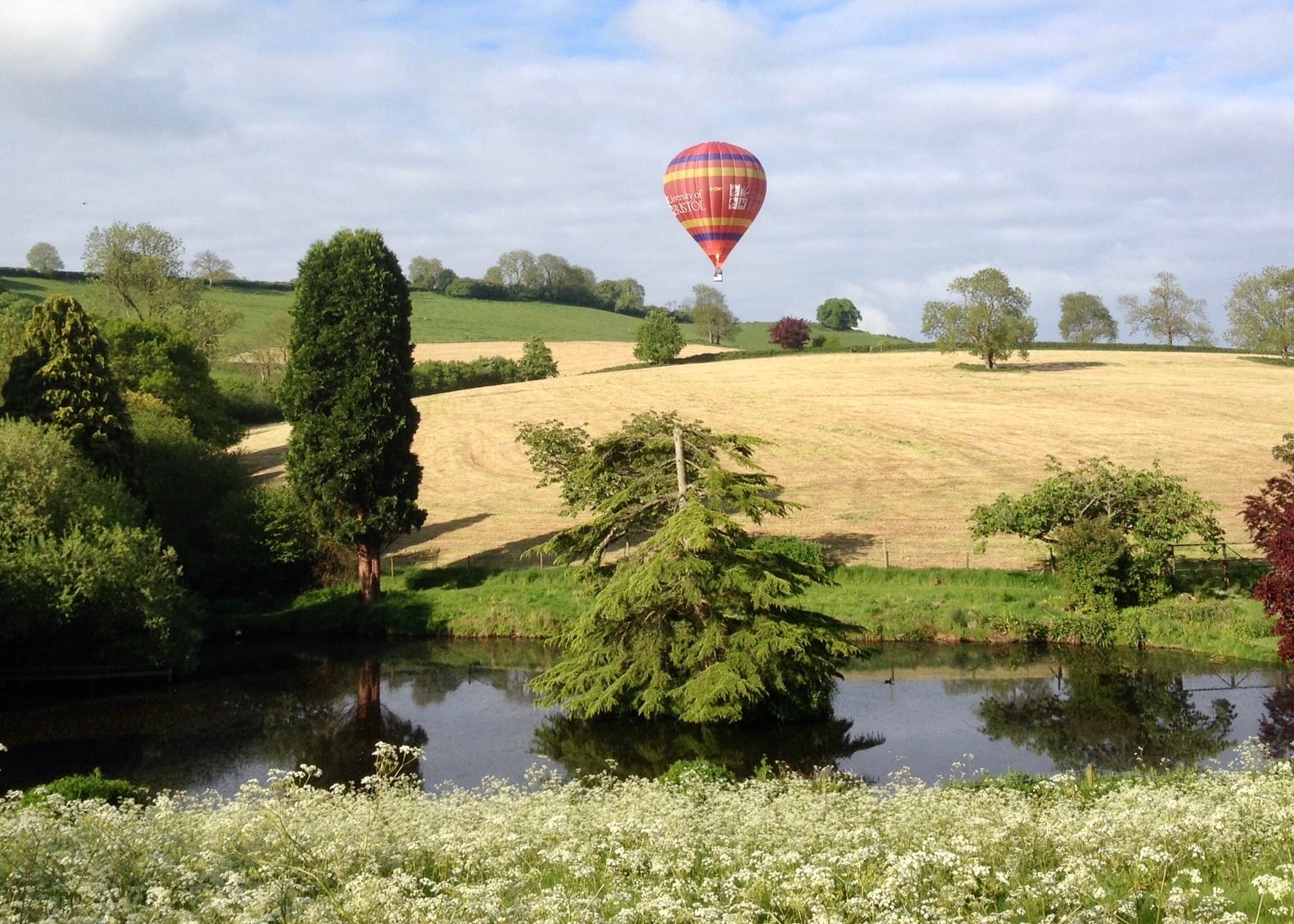 Hot air balloon, Batcombe Vale Campsite, Batcombe Vale, adult only, dog friendly, Somerset