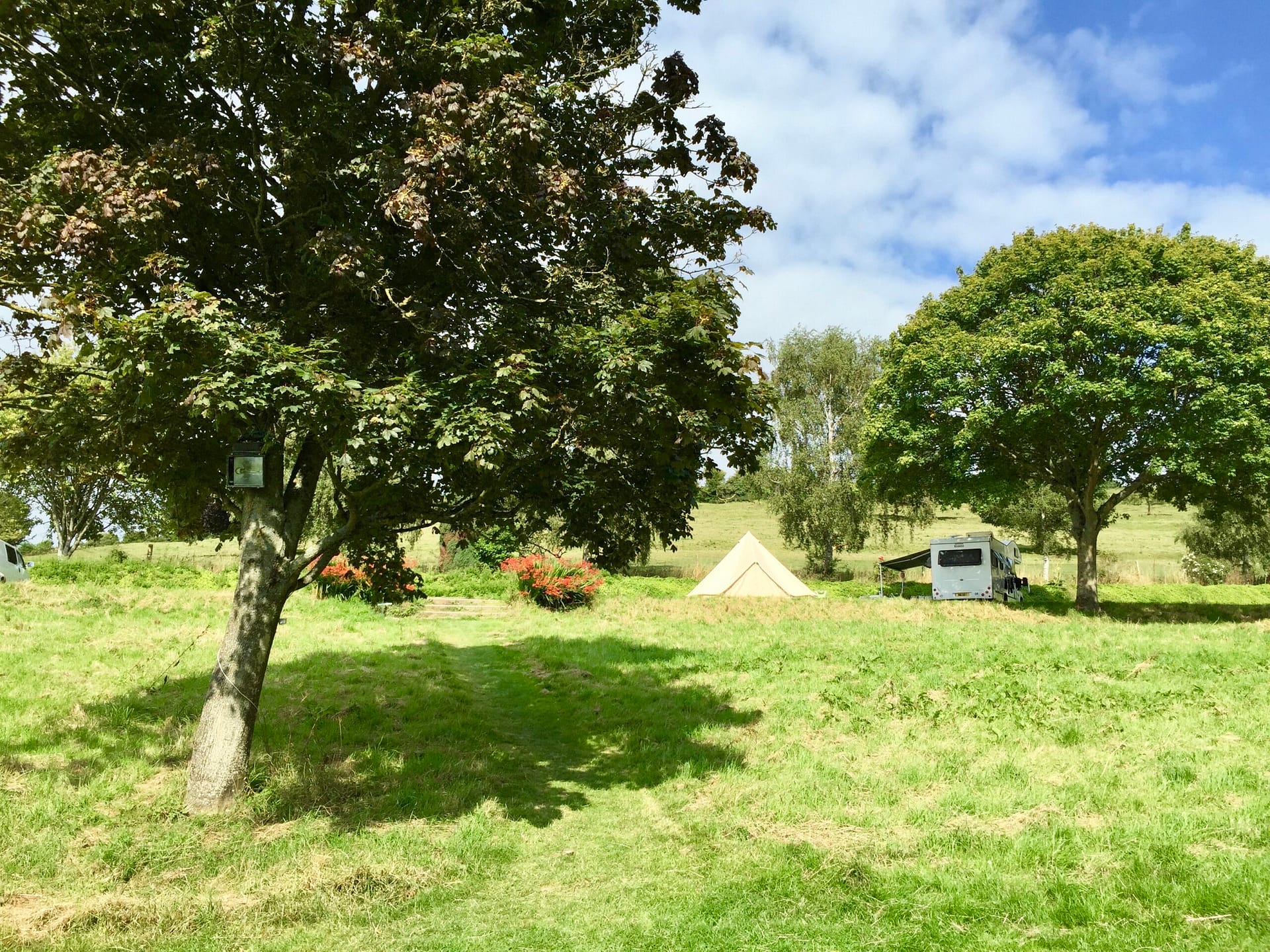 Batcombe Vale, Batcombe Vale Campsite, Adult only, dog friendly, Bruton, grass pitch, bell tent